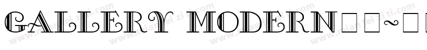 Gallery Modern字体字体转换